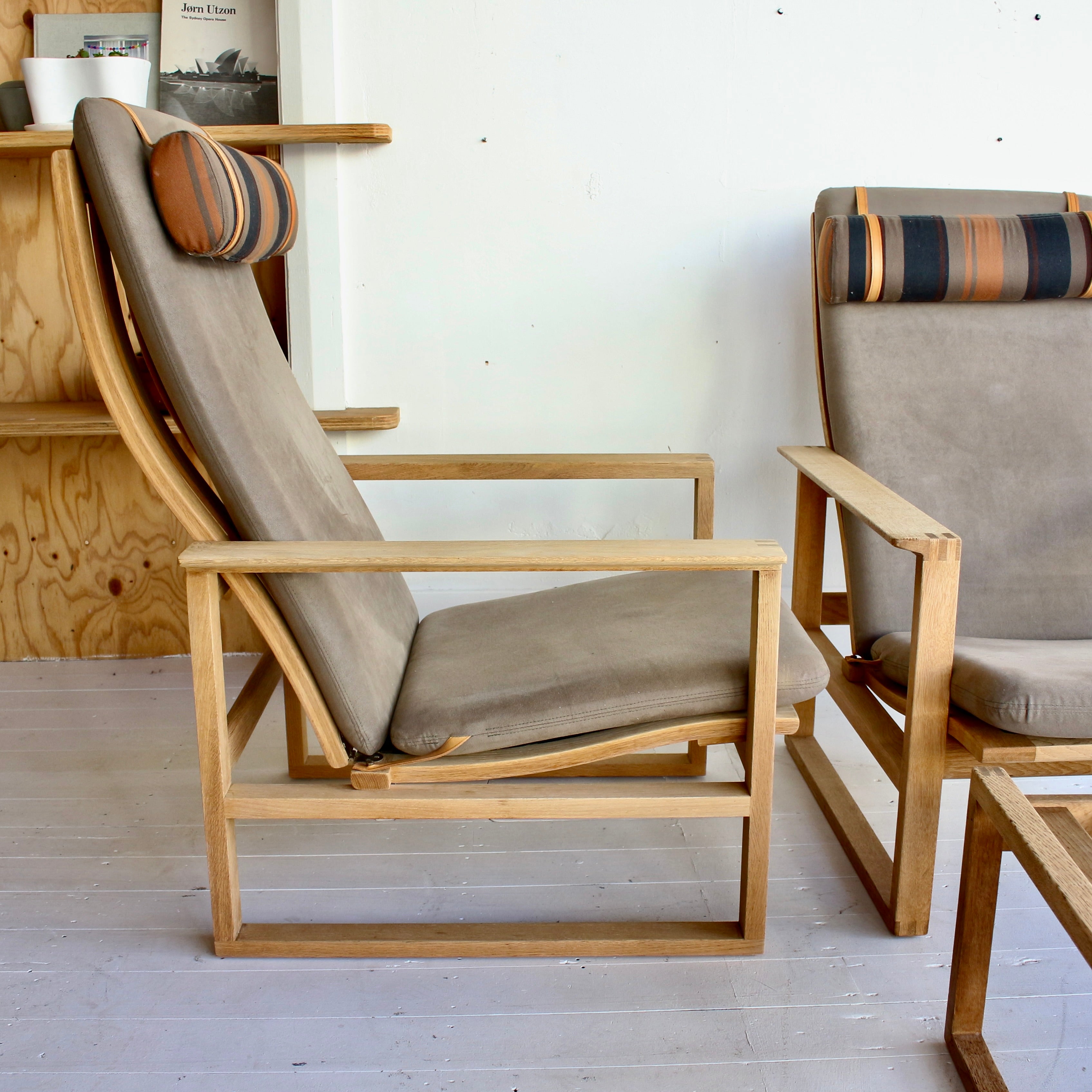 Borge Mogensen Sled Armchairs and Footstool Juliet s Balcony