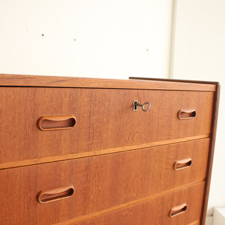 Danish teak tallboy ref 25002