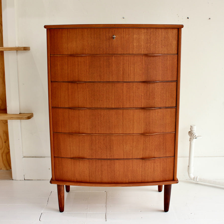 Danish teak tallboy ref.25001