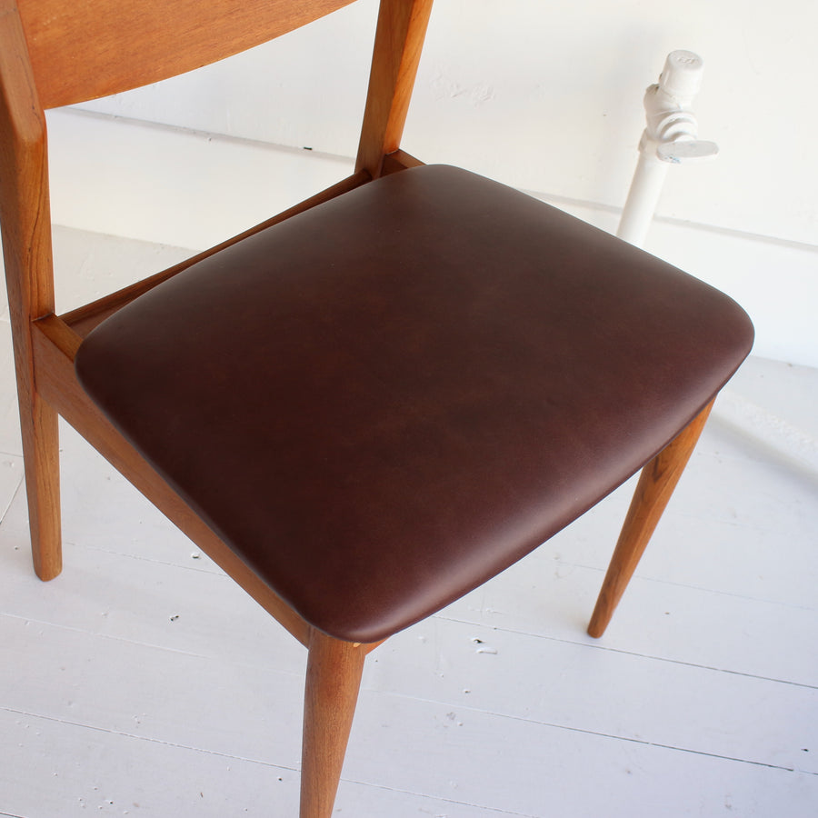 Teak mid century dining chairs