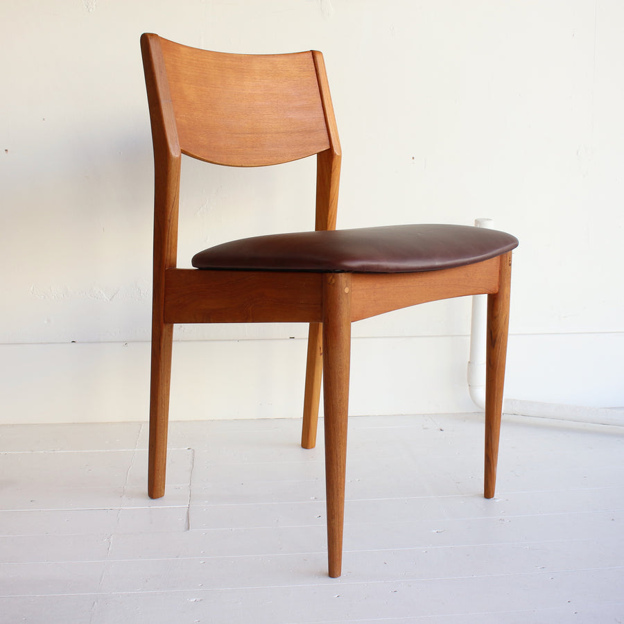 Teak mid century dining chairs