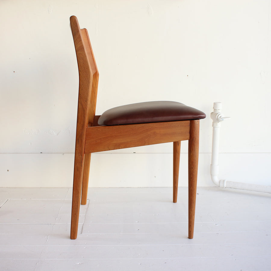 Teak mid century dining chairs