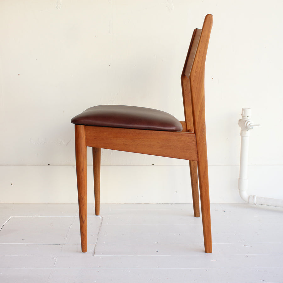 Teak mid century dining chairs