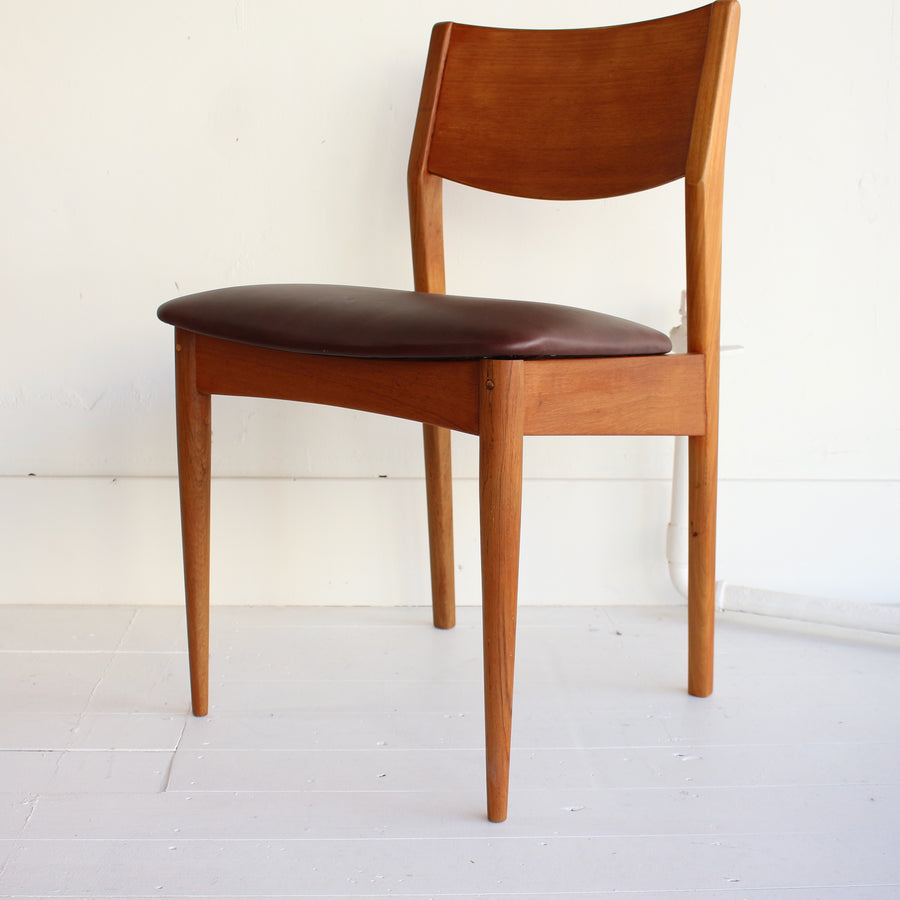 Teak mid century dining chairs